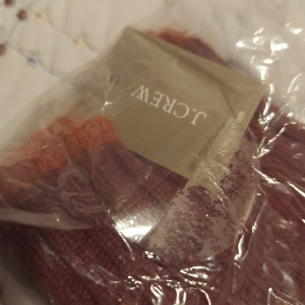 J.Crew Touchscreen Tipped Men's Lambswool Gloves in Brown BNWT SO 2023 $60